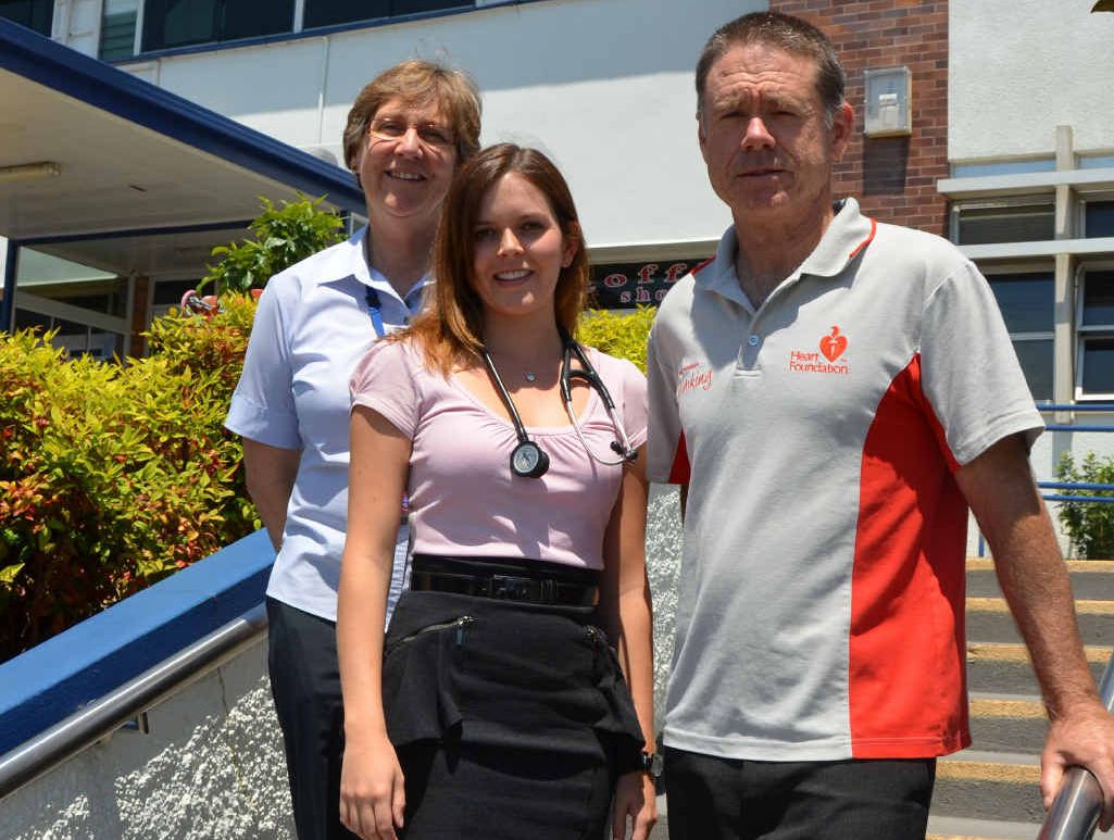 HEALTH HELPERS: Clinical nurse Beth Ratajczyk, medical student Lisa Major and chronic disease co-ordinator Nick Whittle. HEALTH HELPERS: Clinical nurse Beth Ratajczyk, medical student Lisa Major and chronic disease co-ordinator Nick Whittle.